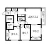 ZABO HILLS KITAHIROSHIMA-II 3LDKの間取り