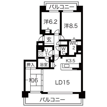 間取図 クリーンリバーフィネス北広島アネックス