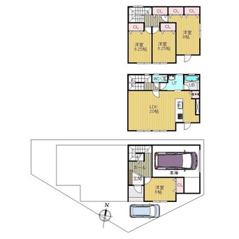 間取図 厚別東4条1丁目戸建