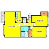 Ｌ－クレスト 2LDKの間取り