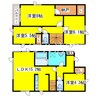 千歳線/北広島駅 徒歩21分 1-2階 築浅 4LDKの間取り