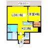 仮）北広島市共栄町4丁目MS 1LDKの間取り