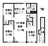 千歳線/北広島駅 徒歩25分 2階 建築中 3LDKの間取り