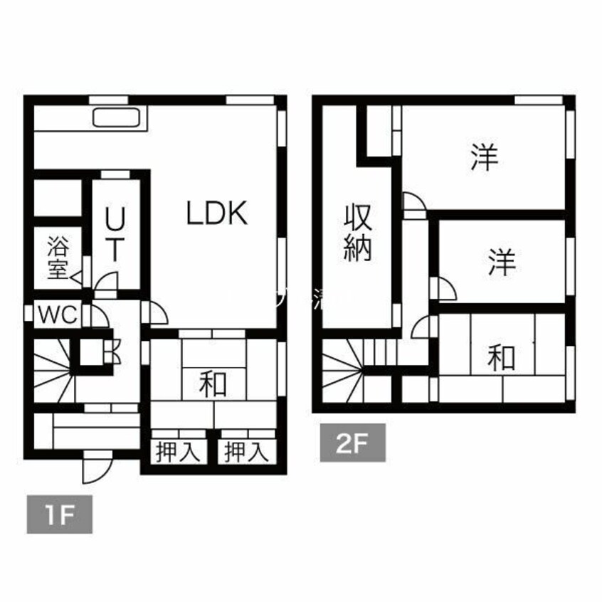 間取図 北広島市山手町貸家