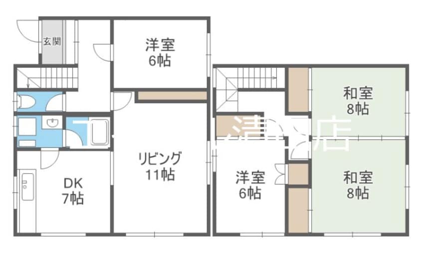 間取図 北ノ沢9丁目　貸家