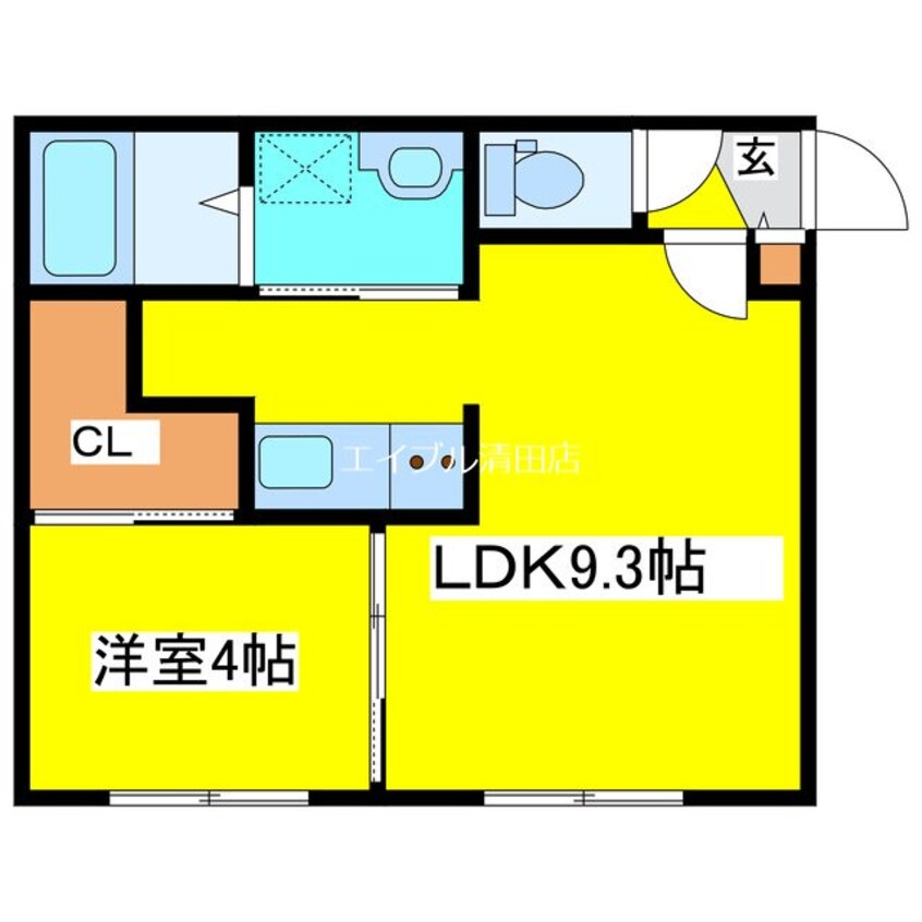 間取図 Lien F・VILLAGE