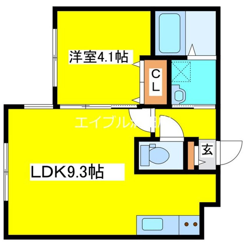 間取図 Lien F・VILLAGE