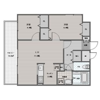 間取図 プレミール北野