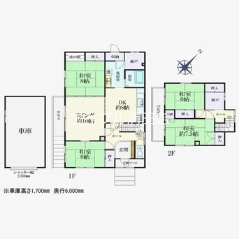 間取図 北ノ沢3丁目　貸家