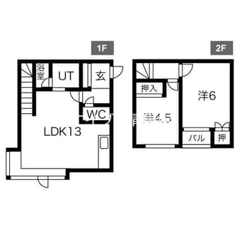 間取図 ハイブリッジ2C･D