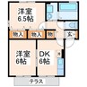 ウィルモア小川 2DKの間取り