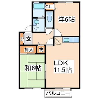 間取図 セジュールＭ