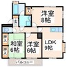 ケインズハウスⅡ 3LDKの間取り