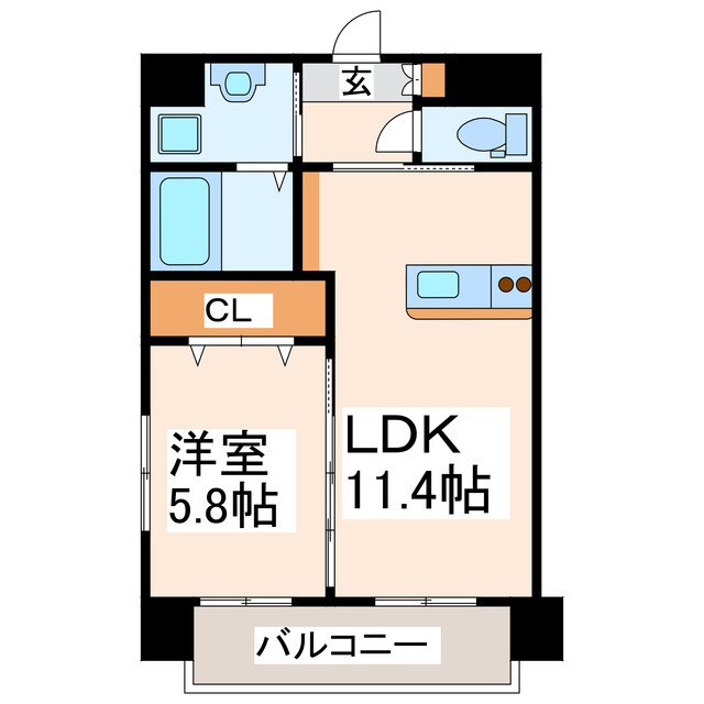 間取り図 トリニティ近見