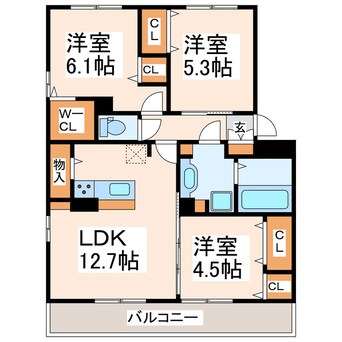 間取図 ロンジェヴィテ