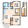 産交バス（宇土市）/花園橋 徒歩12分 2階 築23年 2LDKの間取り