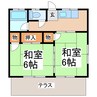 コーポ川尻 2Kの間取り