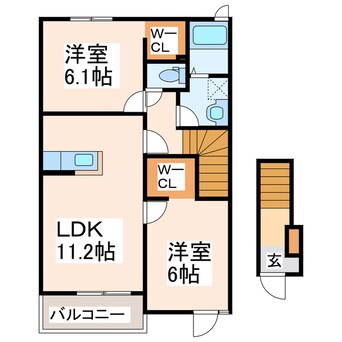 間取図 アミティコ　キャステッロⅠ