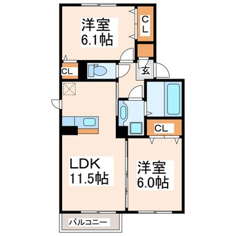 間取図 ル・クラージュ