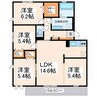 グレイス近見 4LDKの間取り