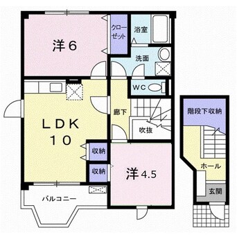 間取図 ノーブルウイングＡ