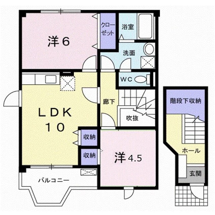 間取図 ノーブルウイングＡ