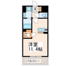 LIBTH熊本駅東 1Rの間取り