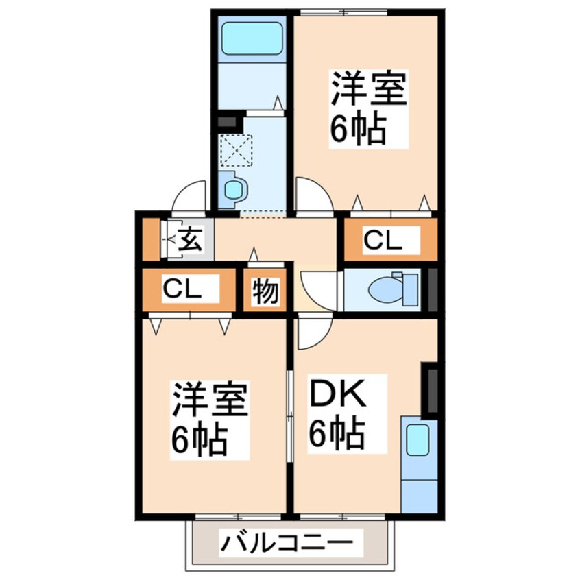 間取図 ウィルモア松橋