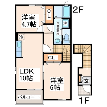 間取図 プロスパー・Ⅱ