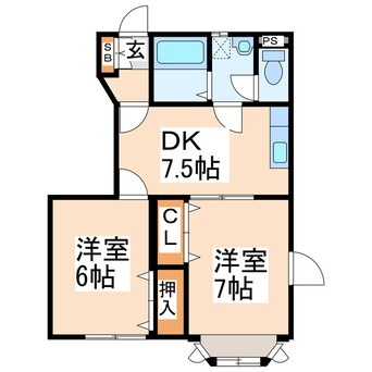 間取図 アーバン不知火Ⅷ