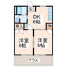 アーバンハイツ 2DKの間取り