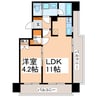 RJRプレシア熊本駅前 1LDKの間取り