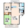 フォレストＴＯＭＩ 2LDKの間取り