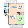 フォレストＴＯＭＩ 2LDKの間取り
