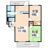 フォレストＴＯＭＩ 2LDKの間取り