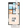 エイチーワンガーデン 1Kの間取り