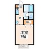 パレスＹ 1Kの間取り