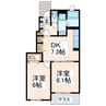クレールコート壱・弐・参番館 2DKの間取り