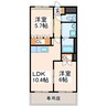 グランディールハイム 2LDKの間取り