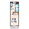 Ｍ・Ｍコンフォルト 1Kの間取り