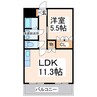ハイツルーエン 1LDKの間取り