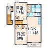 プログレス1 2LDKの間取り