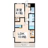 ＡｒｔＭａｉｓｏｎ松原 1LDKの間取り