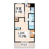 ルーエンハイム久具 1LDKの間取り