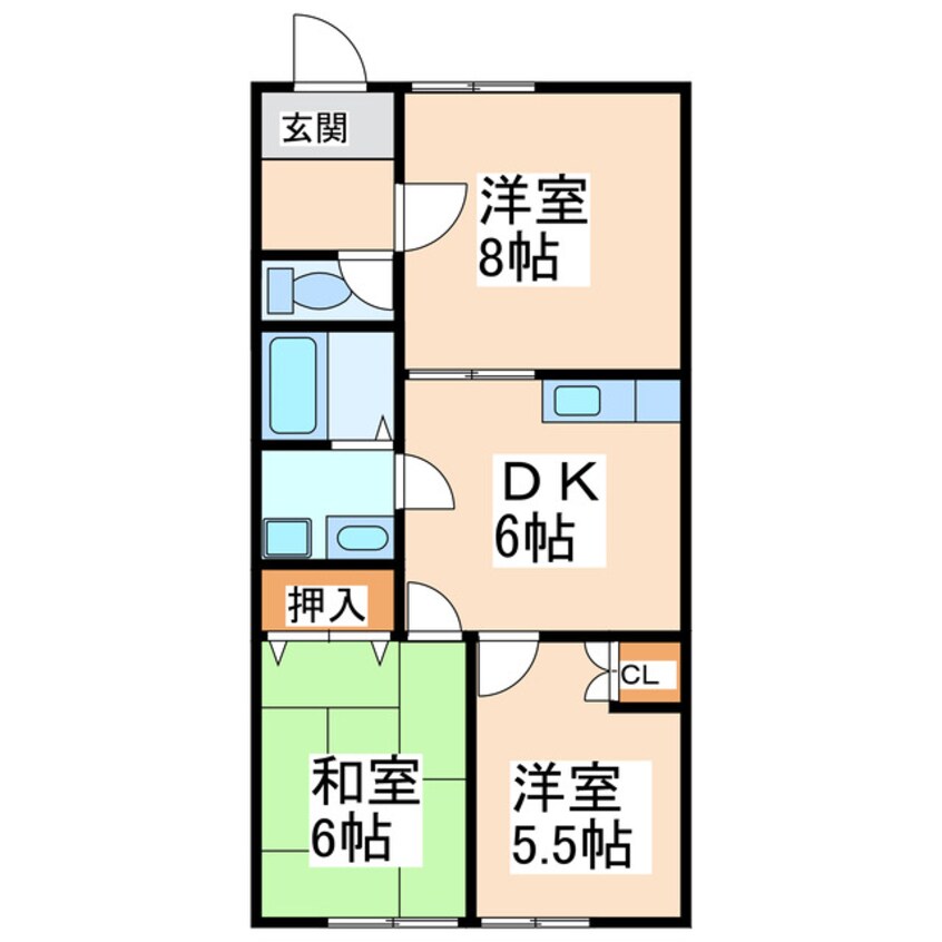 間取図 アルクマール栄町