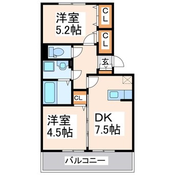 間取図 ルミエール須賀