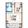 クレールきらら 1LDKの間取り