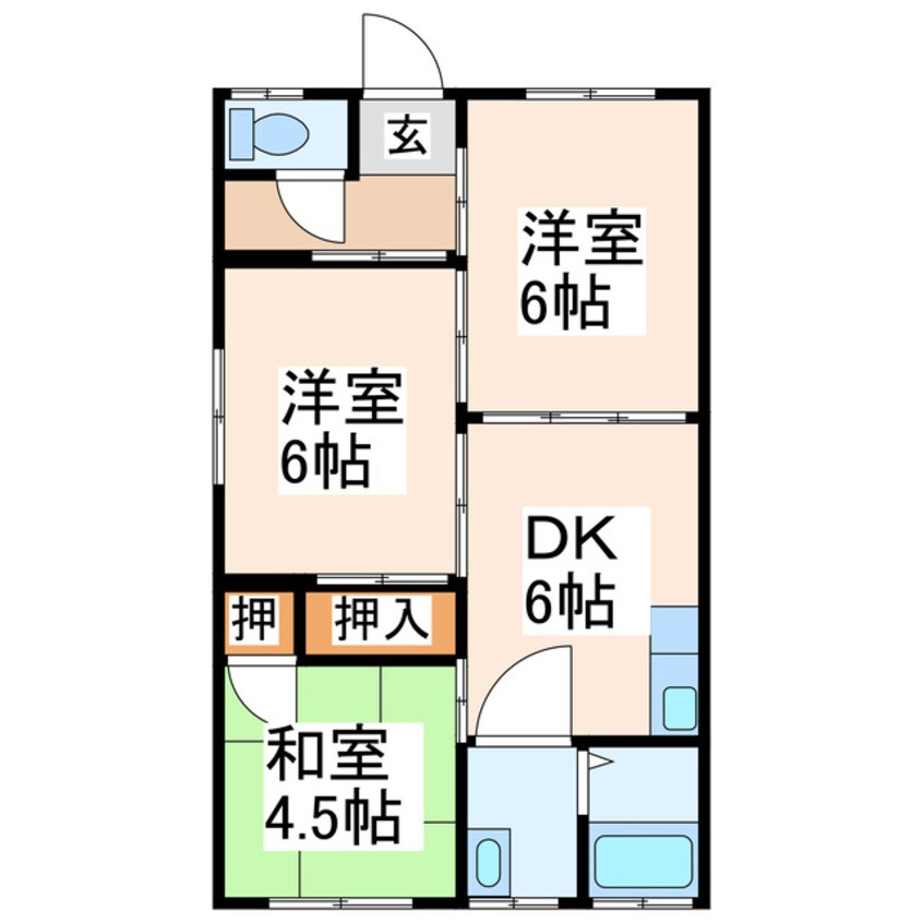 間取図 古城ハイツ