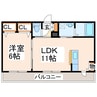 ジュピター 1LDKの間取り