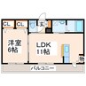 ジュピター 1LDKの間取り